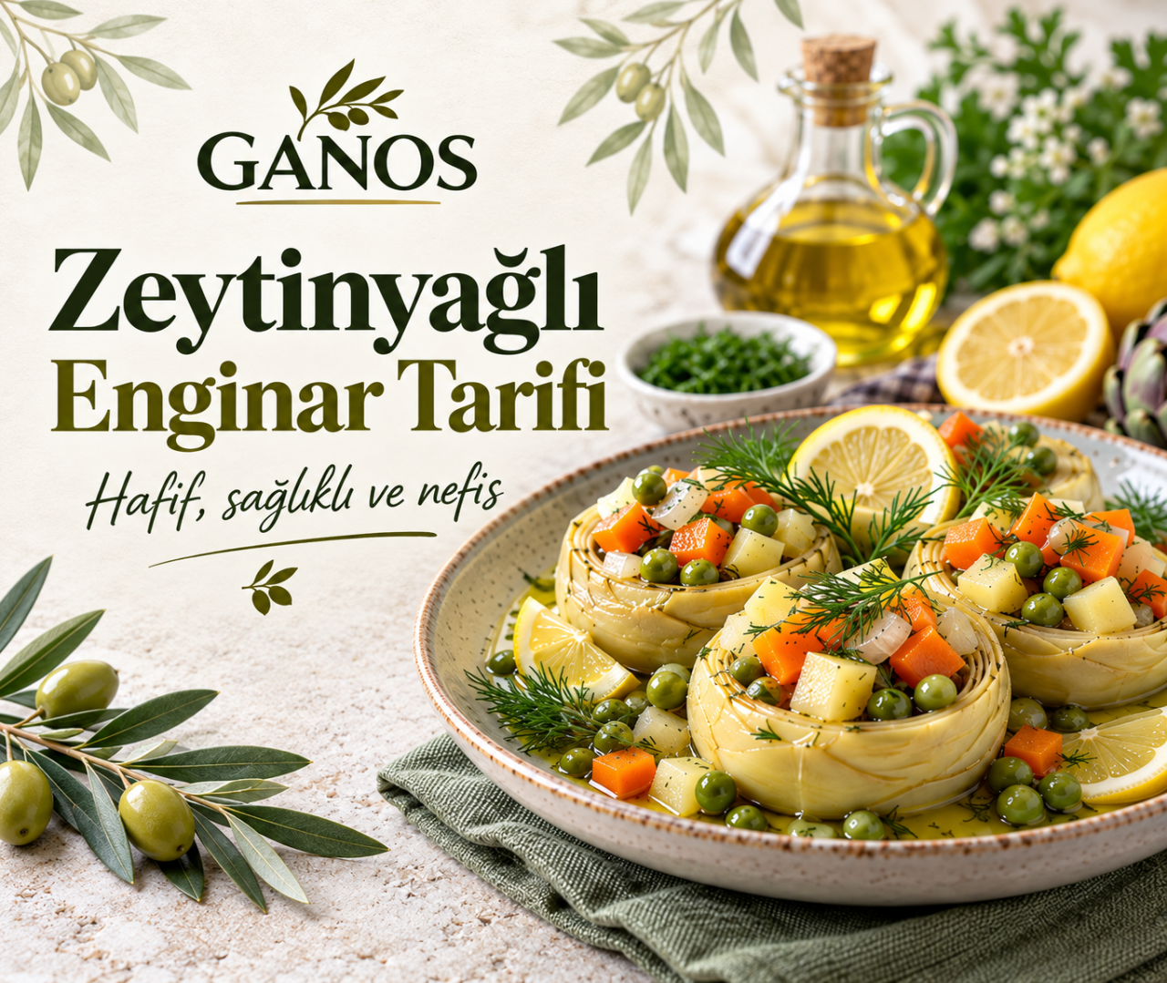 Zeytinyağlı Enginar Tarifi