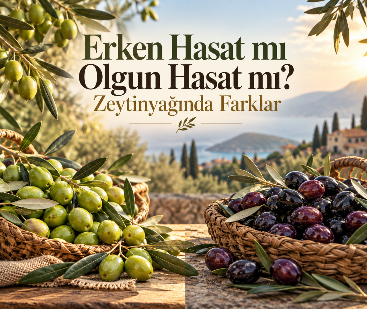 Erken Hasat mı Olgun Hasat mı? Zeytinyağında Farklar