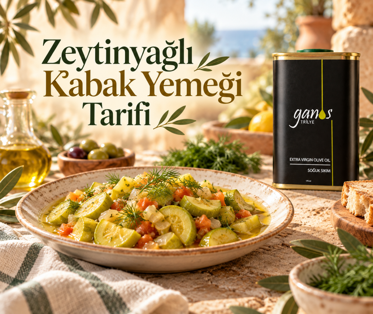 Zeytinyağlı Kabak Yemeği Tarifi