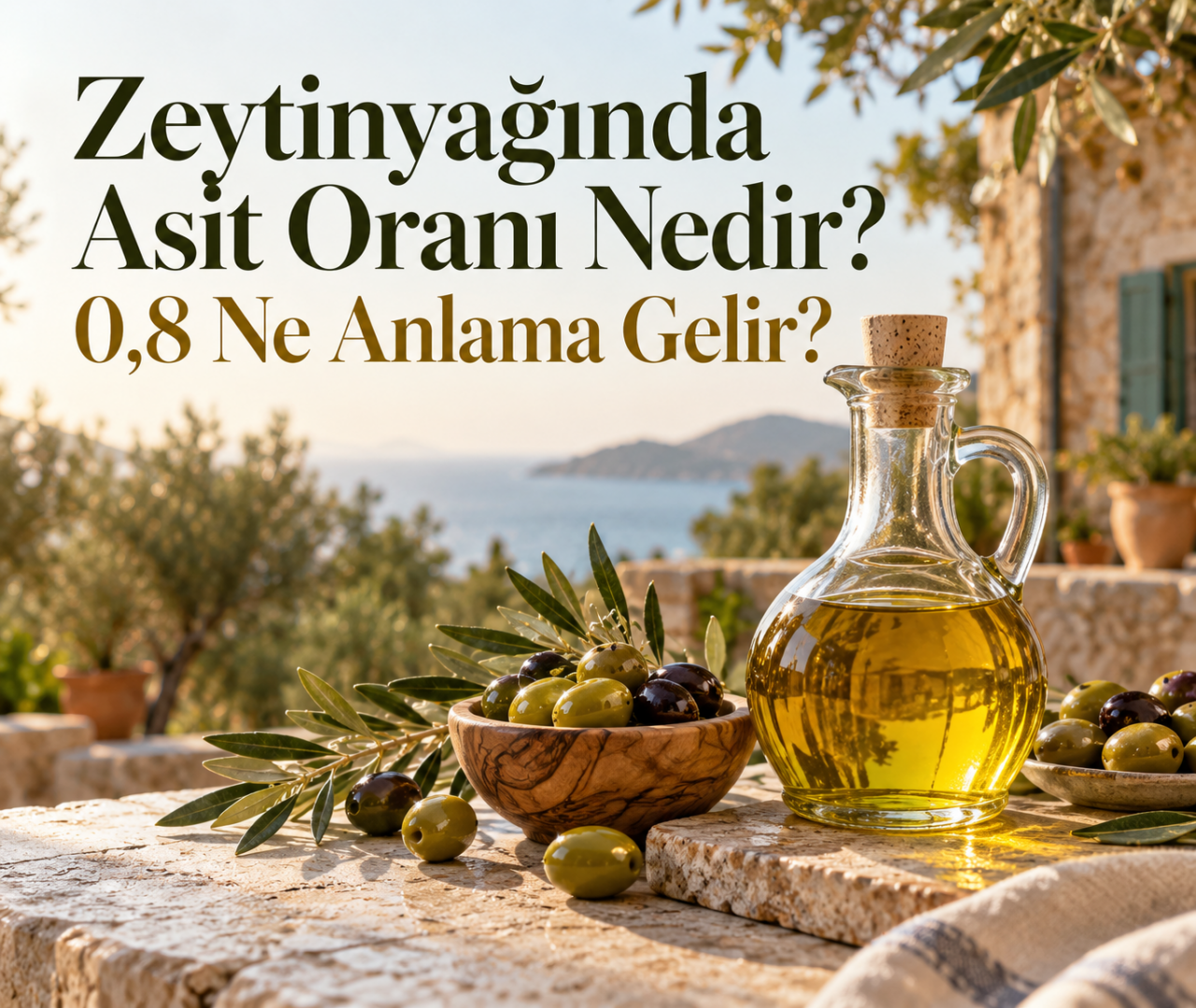 Zeytinyağında Asit Oranı Nedir? 0,8 Ne Anlama Gelir?