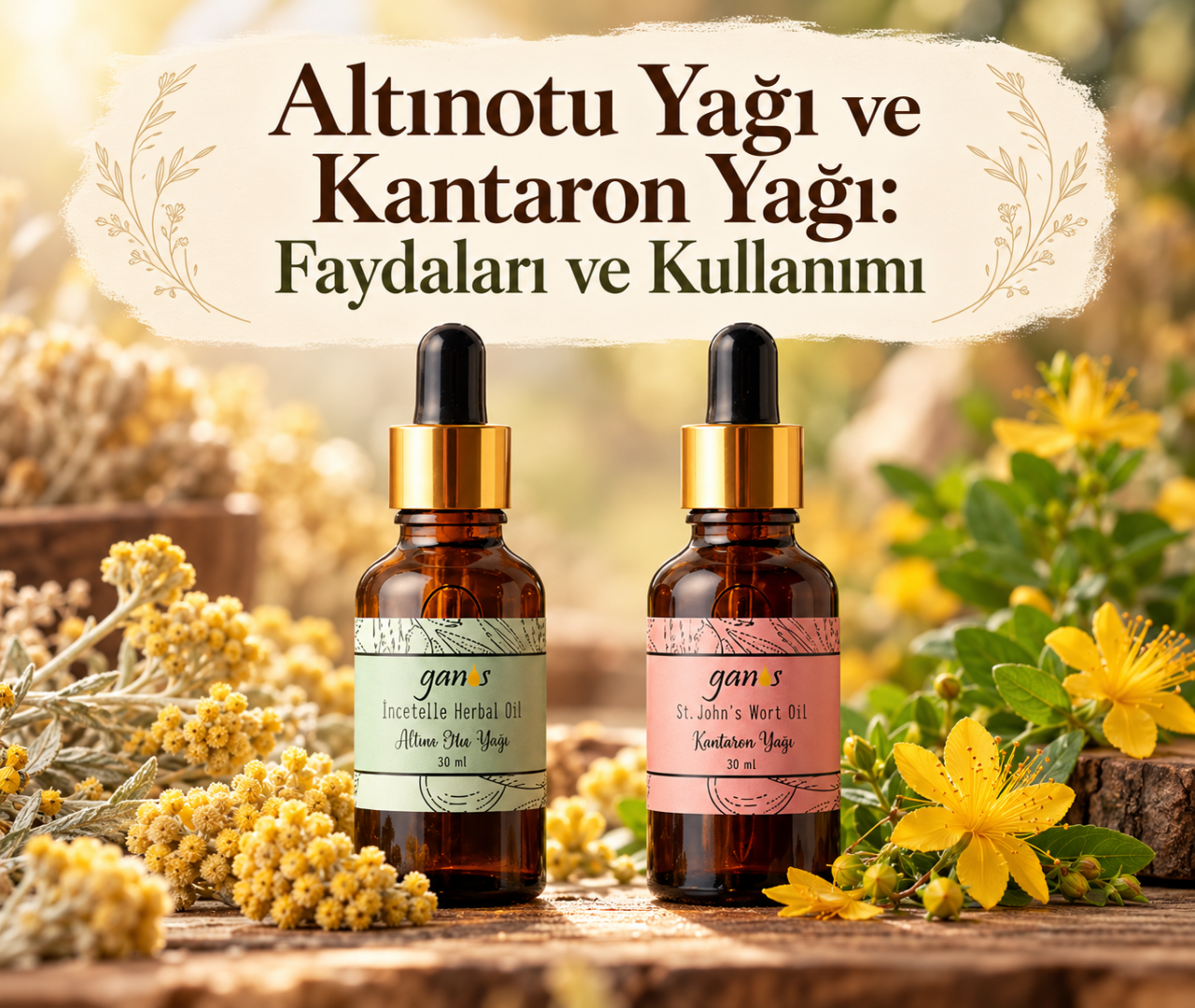 Altınotu Yağı ve Kantaron Yağı: Doğal Cilt Bakımında Faydaları, Farkları ve Kullanımı