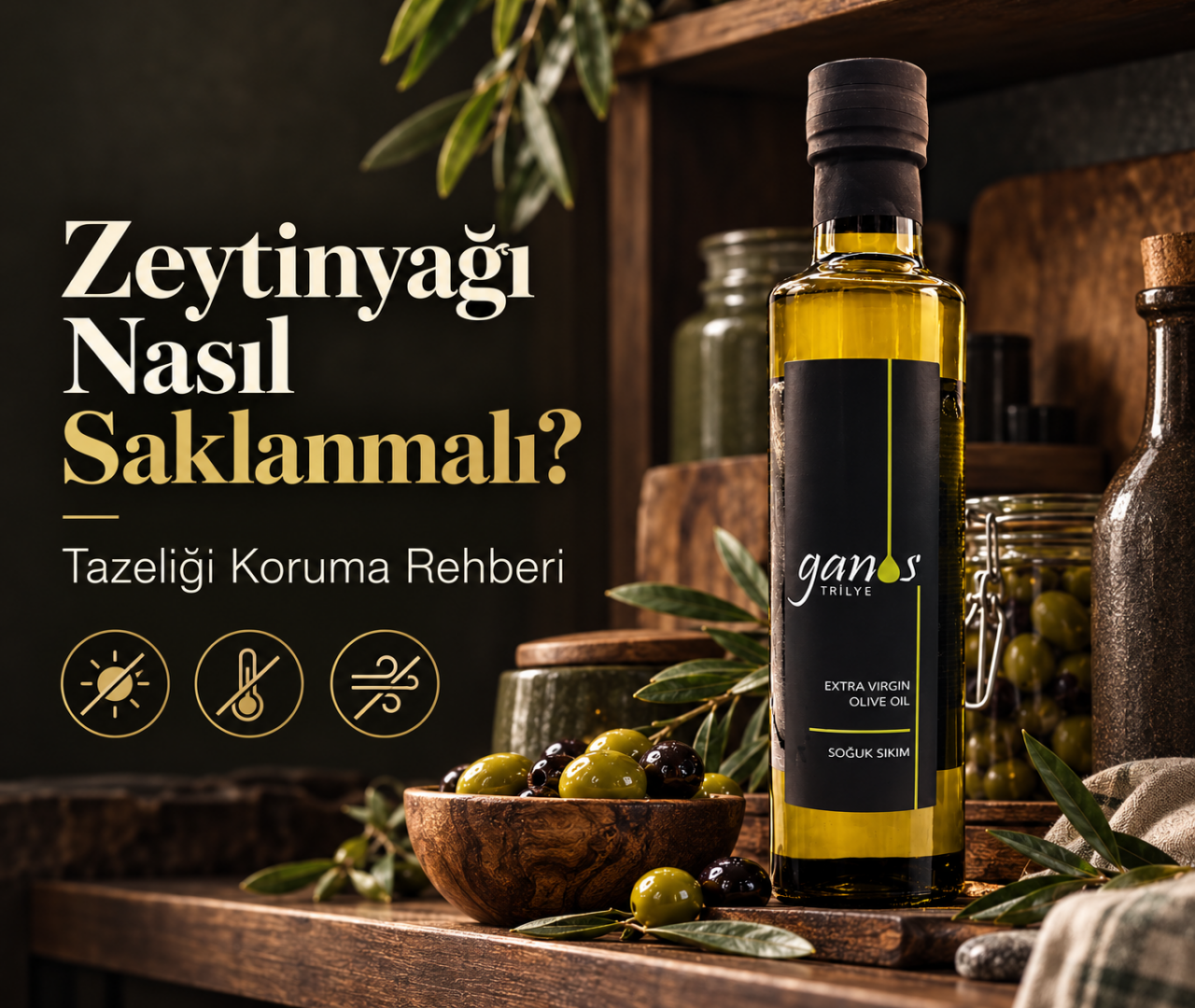 Zeytinyağı Nasıl Saklanmalı? Tazeliği Koruma Rehberi