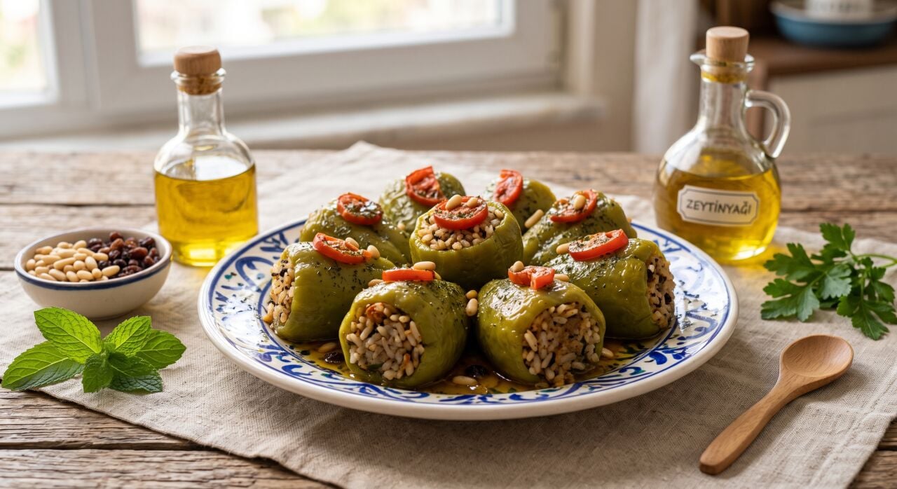 Zeytinyağlı Biber Dolması
