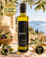 500ML TRİLYE NATUREL SIZMA ZEYTİNYAĞI  FİLTRESİZ SOĞUK SIKIM