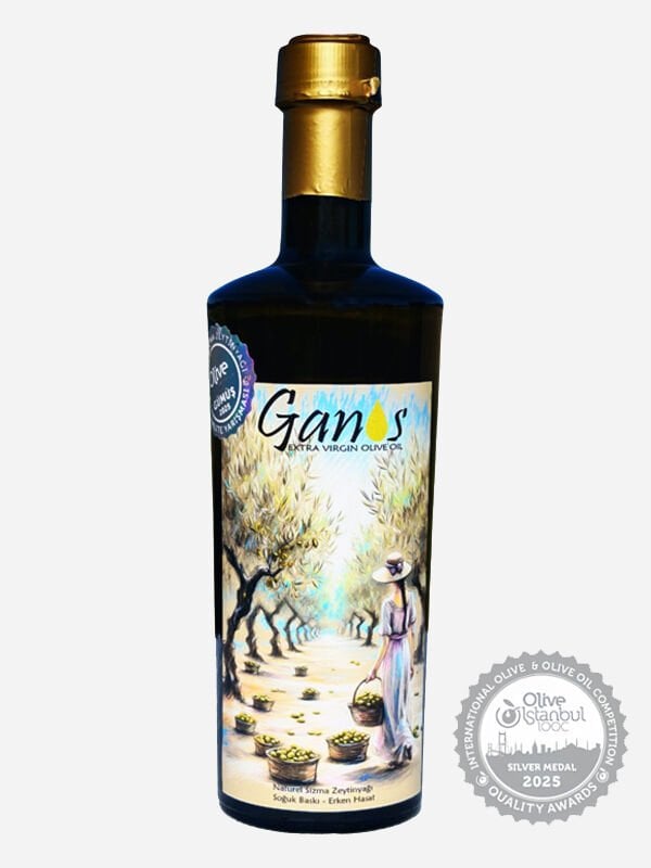 500 ML (GÜMÜŞ ÖDÜLLÜ) 2024-2025 AYVALIK NATUREL SIZMA ZEYTİNYAĞI  FİLTRESİZ SOĞUK SIKIM